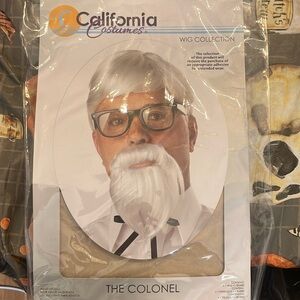 NWT Colonel Wig and Beard set.